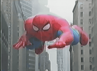 zege pion Maladroit GIFs Of The 80s — Spider-man Balloon Macy's Thanksgiving Parade -...