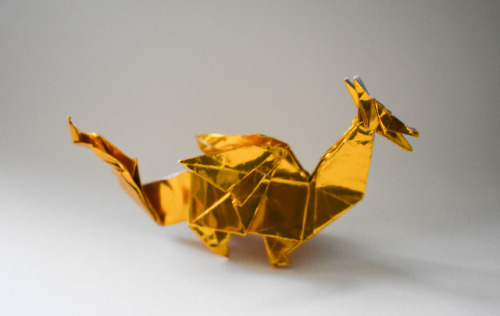 Dragons, Winged Wolf, Griffin designed by John Montroll | folded by | instructionsShame it was a clo