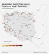 Map of most destroyed cities in Poland during World War 2