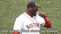 milvertons:jerseyslip:boston “David Ortiz spoke from the heart at today’s Red Sox game. I stand with