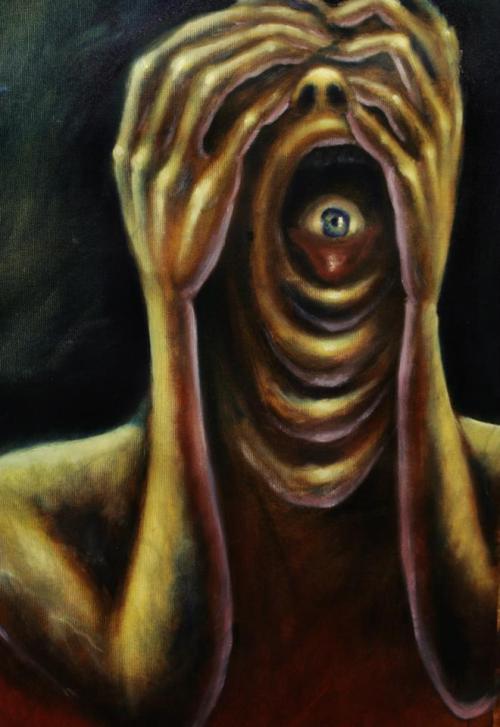 sebmaestro: “Self-disgust” Oil on canvas. 