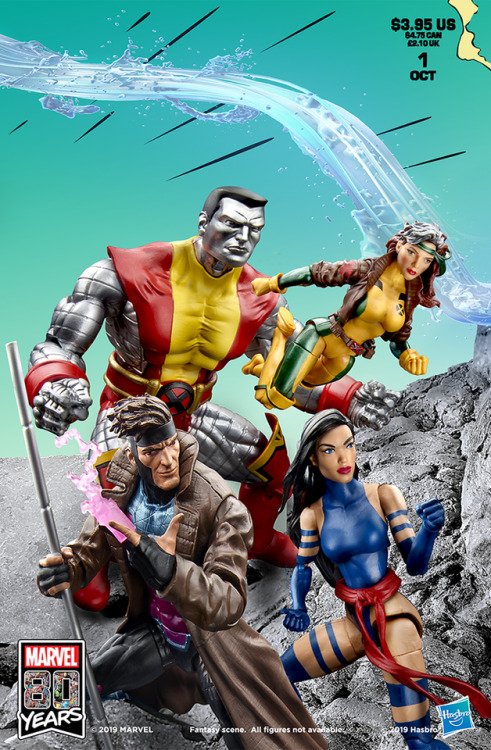 gambitgazette:Iconic X-Men #1 Cover Recreated With Action Figures for Hasbro Comic-Con 2019 Exclusiv