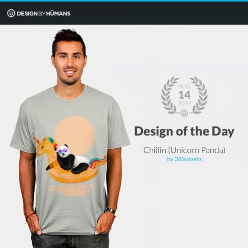 My design ‘Chillin (Unicorn Panda)’ is featured as Design of the Day on the @designbyhum