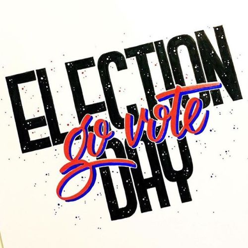 lovegoodtype: A lovely “Go Vote” contribution by @_annalala_ for #GoodtypeTuesday. Keep 