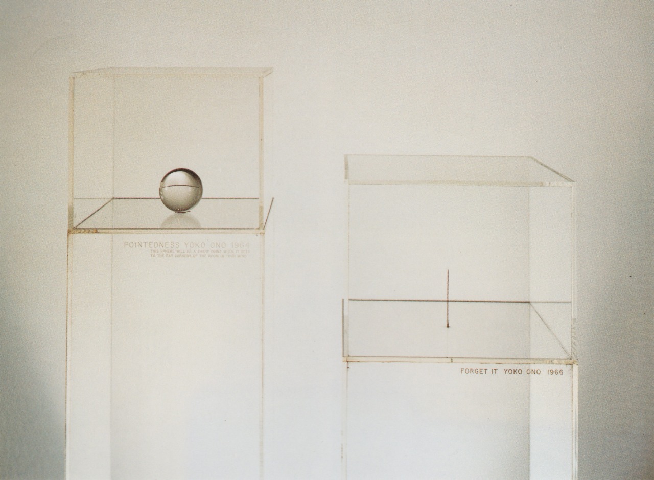 avtavr:  Yoko OnoPointedness1964/1966Crystal sphere set on engraved plexiglass pedestal