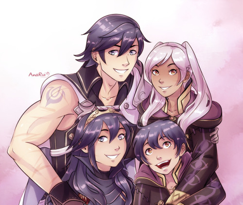 tiuanarui:Oh hey look, I redrew my other Chrobin fan art from an instagram poll i did last month