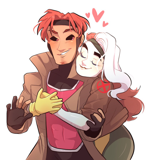 qtarts:A commission of Rogue and Gambit for @spasticatt !!