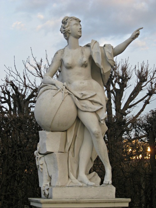 Muse of Geography (garden of Belvedere, Vienna, Austria)March 2015 (pic by me)