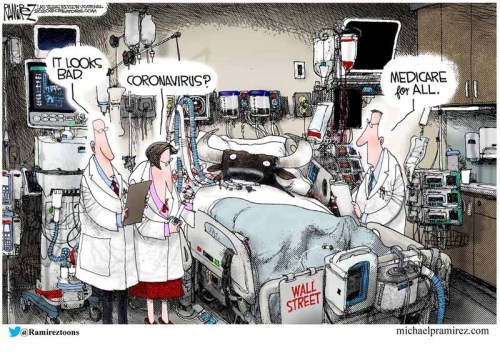 medicare for all will finally kill off the for-profit health sector. a good cartoon