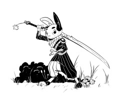 lane-garrison:  So behind on Inktober! Will try to post more intermittently! In the mean time, have this rabbit with a sword!