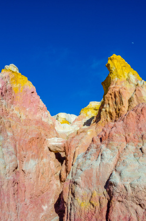 Paint Mines and the Daylight MoonColorado, 2016