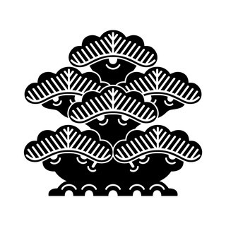 japanese-plants: Japanese kamon house crests with pine motifs (松紋)