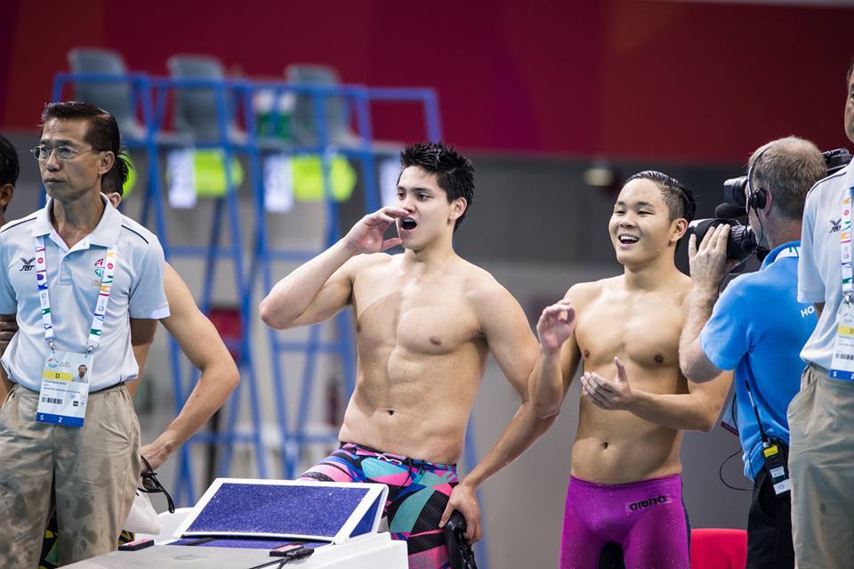 “Men’s  4x200m Freestyle Relay - Joseph Schooling, Quah Zheng Wen, Danny Yeo