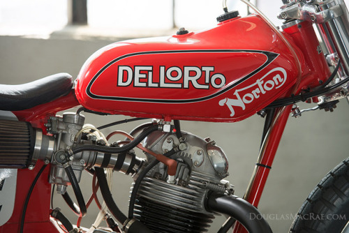 Look for my photoshoot up today on BikeEXIF of the Ron Wood Dell’Orto Norton flat track race bike fr