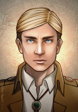 sennfan:My screen redraw take on erwintoodeep&rsquo;s post which basically confirms 150000% that Erwin Smith is the lovechild of Chris Evans and Lee Pace. also for snk-sexual who made a nice high-res of this same morph on twitter. &lt;3*lies down on