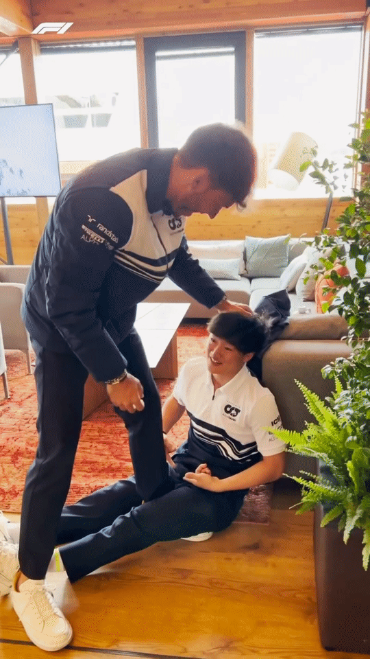 Pierre And Yuki Doing Couple's #CupChallenge