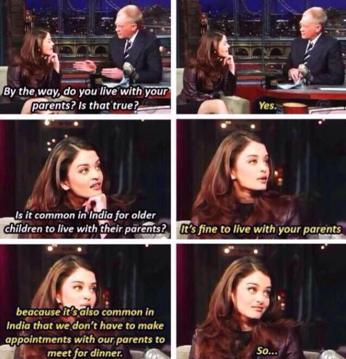 When Aishwarya Rai owned David Letterman.