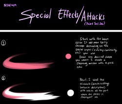 nyaparts:  Click me for the brushes used in the tutorial  A few peeps were wondering how I drew attacks in my nuzlocke comic, so I made a quick/kinda sloppy tutorial about it! Tbh it’s just me spamming luminosity and overlay layers haha ;yyy Hope this