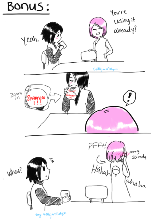 elpajaronalgon:  salty sarada is my favim sorry im not good at drawing comics  but i HAD TO THAT IDEA WAS JUST TOO GOOD. Credit to flowerslut for the idea.  yes, Papasuke is old school and reads newspapers