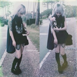 marmaladegirl90:  ❄️🔮❄️ #thighhighthursday #tht #marmalade #suicidegirls #sghopefuls #silverhair #tattoos #ink #girl #witchrat #magicdoll #victoria #sweetdark #pastelgoth #shoegaze #ftw