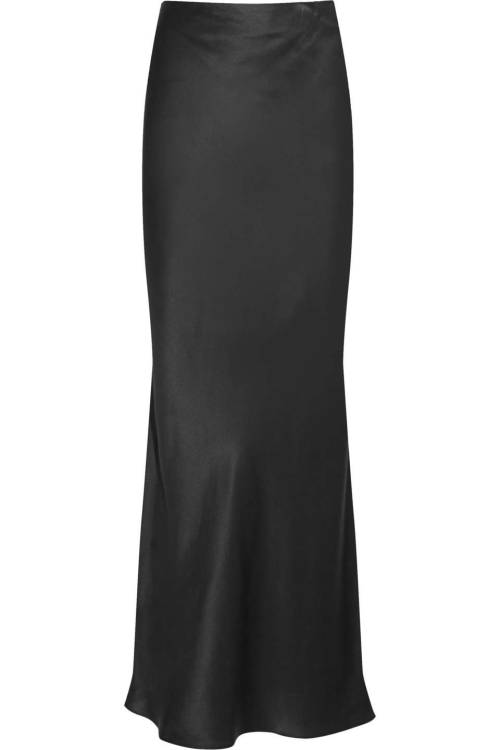 Joseph Bailey Silk-Satin Maxi Skirt, Black, Women&rsquo;s, Size: 44Heart it on Wantering and get