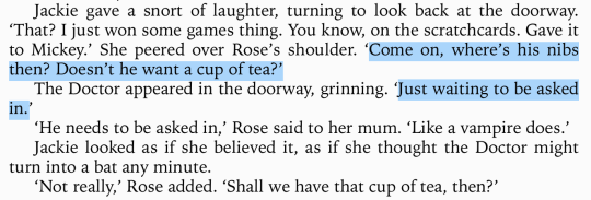 The Doctor and Rose were sooo Domestic???