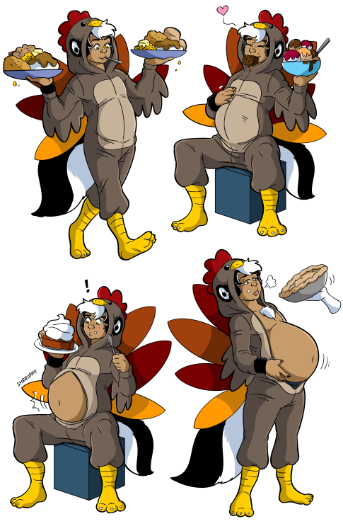 fattlestacks:

Happy Thanksgiving! Here’s a stuffed turkey for you… or a stuffed skunk… err… a tur-skunk-en? Heh! IDK.Patreon: https://www.patreon.com/JaymzKo-Fi: https://ko-fi.com/jaymzeecat 