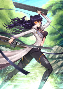 Adsoutoart:  Hi, Here My New Blake Belladonna Fanart, One Of The Main Characters