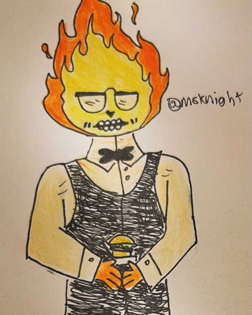 Heres Grillby From Hit Game Under The Tale.