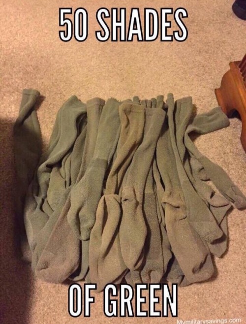 militaryspouselifestyle:Trying to pair up your husbands socks after doing laundry
