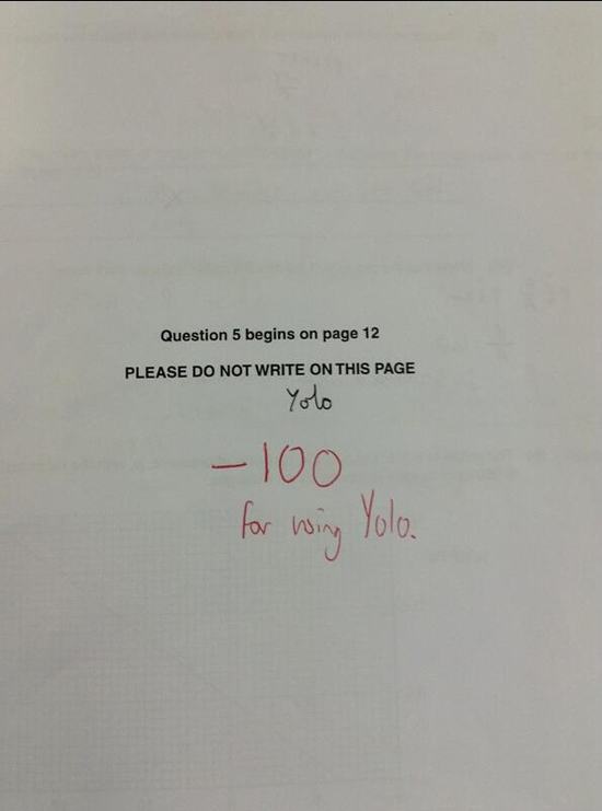 pleatedjeans:  18 Funny Test Answers