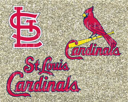 St. Louis Cardinals Baseball MLB Logo Cutting File / Clipart Set in Svg, Eps, Dxf, Jpeg for Cricut a