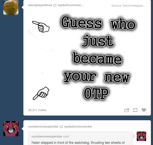 wanderinwander: ((Sorry Berman… even tumblr ships it. )) GRAAAAAAAAAA&mdash;- &hellip