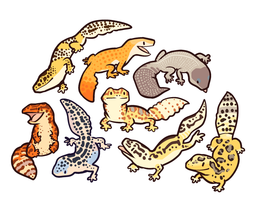 malkshake:  Quick pattern with cute geckos For free non commercial use if you’re