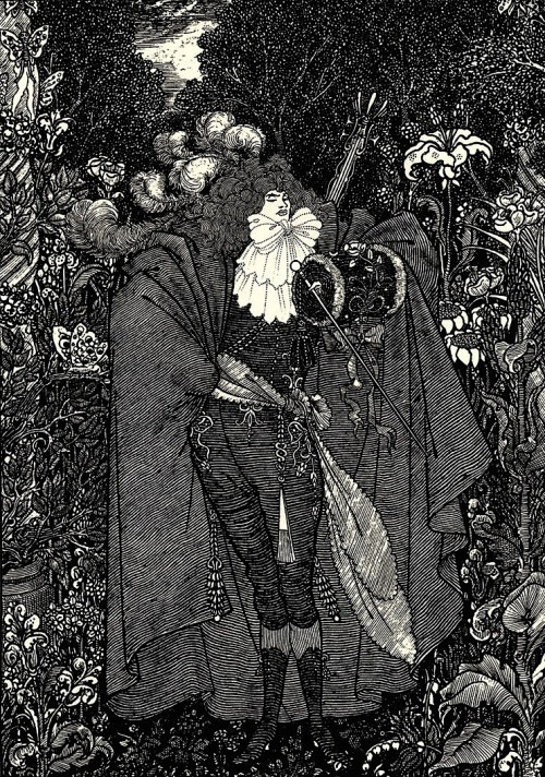 magictransistor:Aubrey Beardsley, A Nightpiece (India ink and wash), 1894.