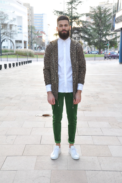 dsdany:  Jacket APC Shirt TheKooples Trousers Dnm Pieces Sneakers Common projects (Achilles) 