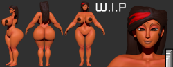endlessillusionx:  This character is owned by carmessi http://www.patreon.com/carmessiWill be ready for animation /  download at  http://www.patreon.com/endless  when done.The minimum pledge for all base models is ũ the more advance characters with