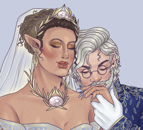 lesbeauan:taryon:i was commissioned by the lovely @lesbeauan to draw some perc’ahlia!! these two hav