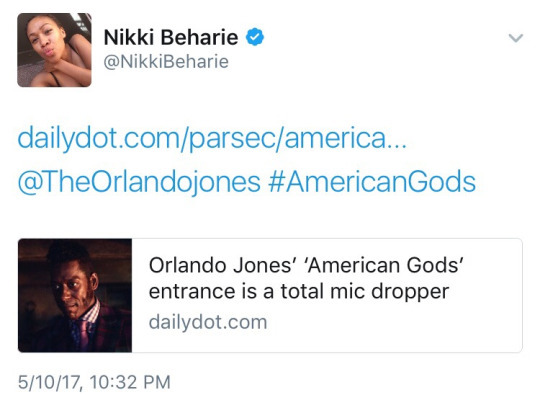 nicolebehariewce:   Anansi sure knows how to make an entrance. The second of American