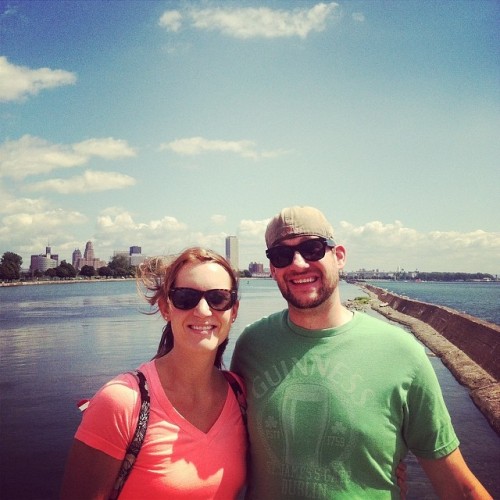 First time out to Bird Island Pier today. Queen City in the back drop. Beautiful view!! #buffalo #sq