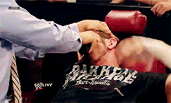 preston-pride:  RAW, 08/05/13 :: Wade Barrett gets an unwanted shaving by Daniel Bryan.   The darkest day has come for fans of Wade’s beard…