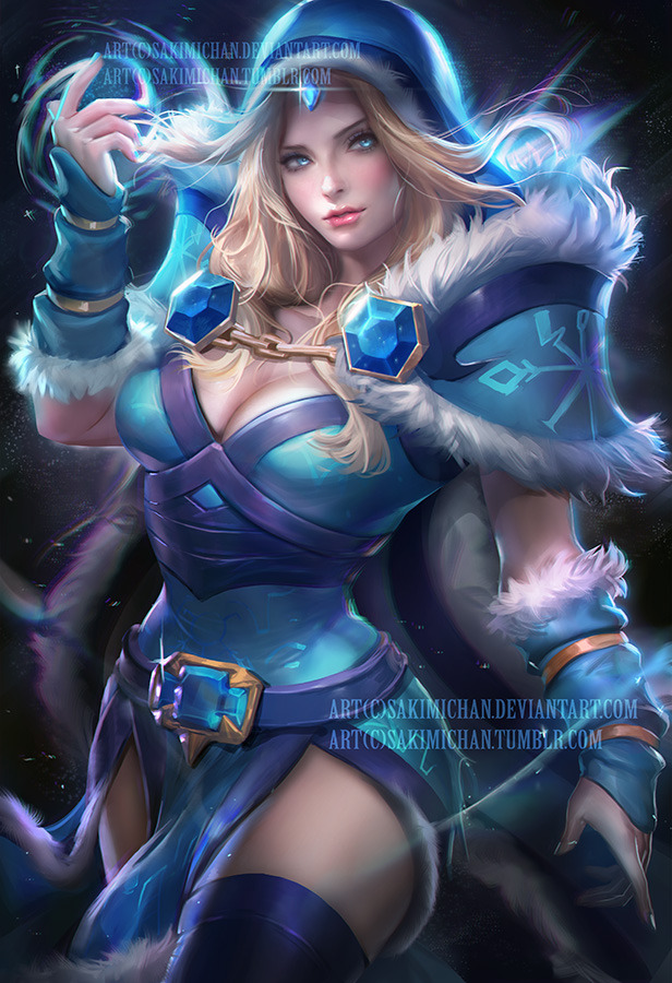 Crystal Maiden dota 2 by sakimichan 