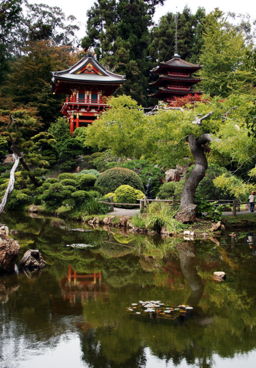 son-0f-zeus:San Francisco Japanese Tea Garden - Temple Gate and Pagoda 5 | Paul Turner 