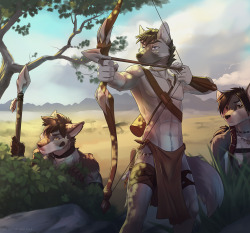 anthro-heaven:HUNT - by KoulOoo~