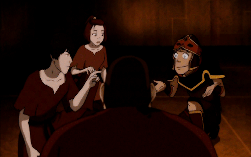fireladyursa: Zuko, Sokka and Suki in Avatar the last Airbender: The Boiling Rock, Part 1