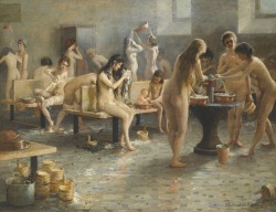 Russianbathgirls:владимир А. Плотников - В Бане (1897)