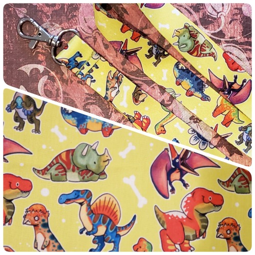 Lanyards now on Etsy! 18″ long with a metal clasp and a double sided printed smooth polyester 
