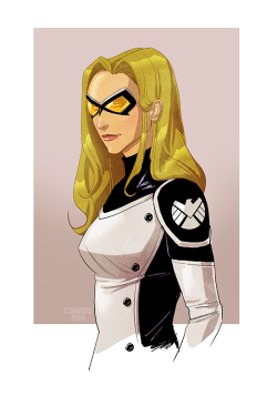 comic-book-ladies:Mockingbird by Edward Pun