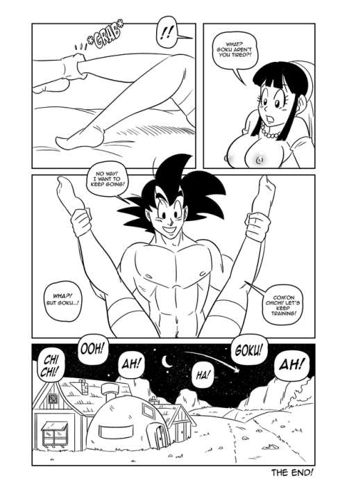 Goku and Chichi: Wedding Night pgs19-22This may be the end of the story but there’s still a few more pages left! (Bonus sketches and the afterword).