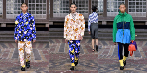adriensabores:theasianmalemodel:Asian male models for Kenzo SS18 | Paris Fashion Week(L to R) Xie Ch